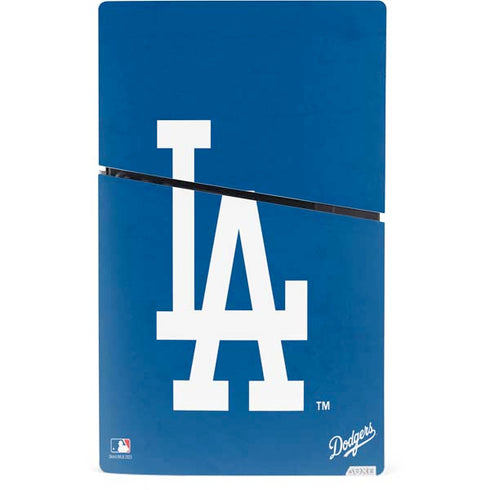 MLB Los Angeles Dodgers - Solid Distressed PS5 Slim Digital Edition Console Skin